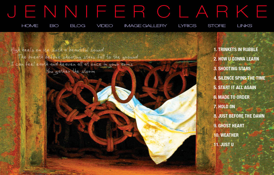 Jennifer Clarke - Singer Songwriter - Home